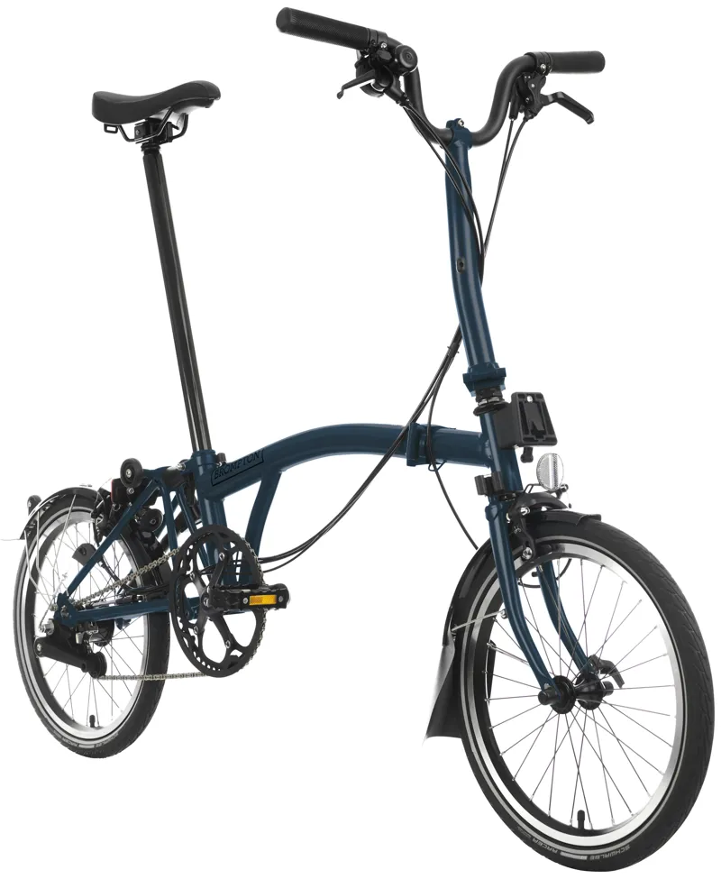 Brompton C Line 6-Speed Folding Bike 2025 in Ocean Blue-1